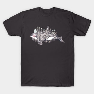 Orca With Flowers T-Shirt